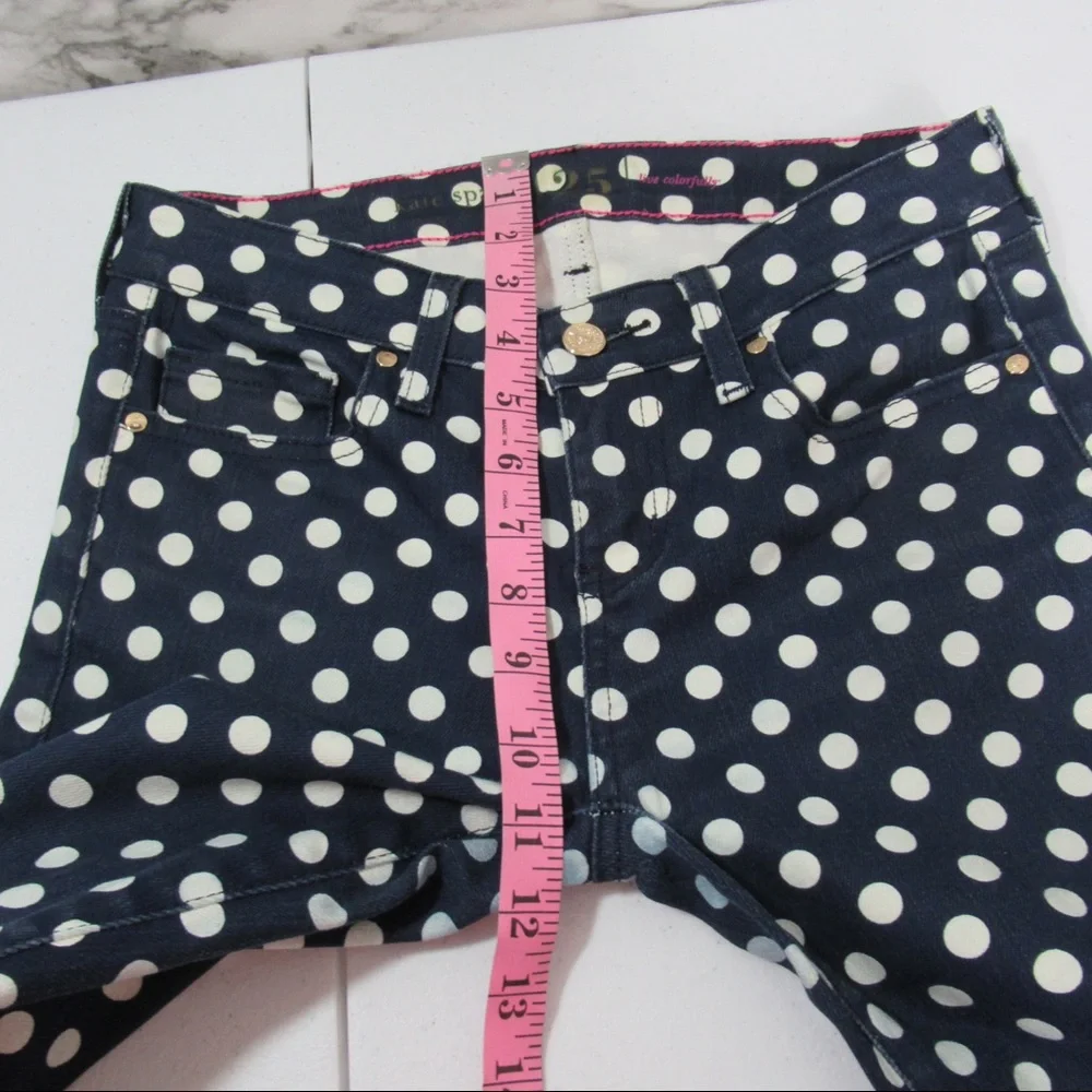 Kate Spade Broome Street Polka Dot Denim Jeans Size 25